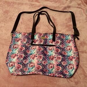 Luv Betsey by Betsey Johnson Floral Tote Overnight Bag